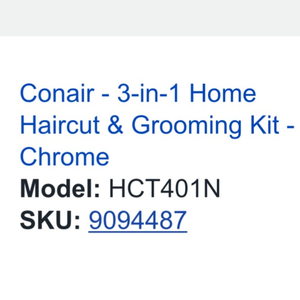 Conair - 3-in-1 Home Haircut & Grooming Kit -
Chrome - Picture 2 of 4